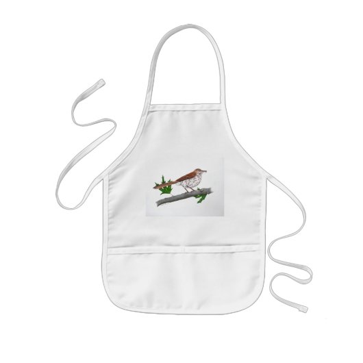 Brown Thrasher Kinder Apron Schort (Voorkant)