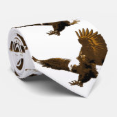 Brown Tones Eagle Landing Stropdas (Opgerold)