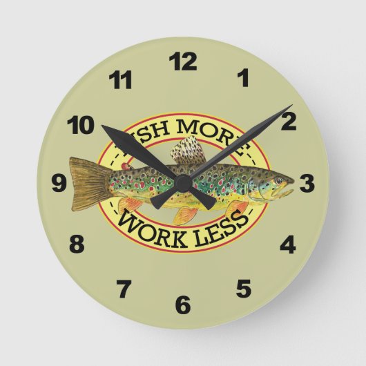 Brown Trout Vist Ronde Klok (Voorkant)
