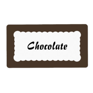 Brown universel de chocolat Étiquette