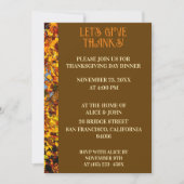 Brown verlaat Thanksgiving diner herfstfeest Kaart (Voorkant)