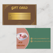 brown visitekaartje (Voorkant / Achterkant)