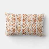 Brown Watercolor Plants Kussen (Achterkant)