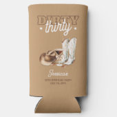 Brown Western Dirty Thirty 30th Birthday Party (Achterkant)