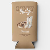 Brown Western Dirty Thirty 30th Birthday Party (Voorkant)