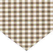 Brown White Gingham Tafelkleed (Gekanteld)