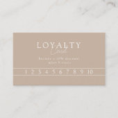 Brown & White Minimal Elegant, Salon QR Code Visitekaartje (Voorkant)