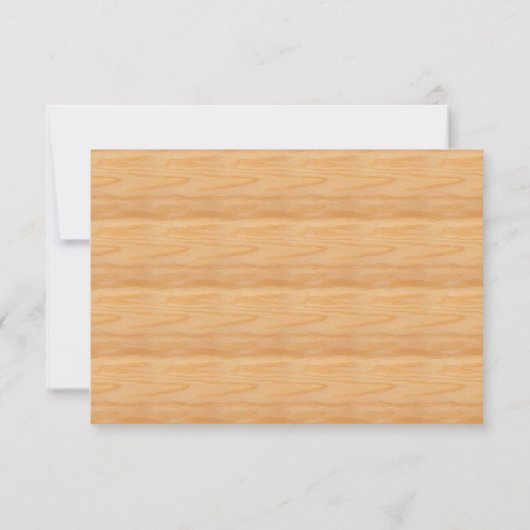 Brown Wood Look Calligraphed Script Text Sjabloon (Achterkant)