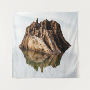 BROWN WOODEN LIJST WANDKLEED