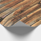 Brown wooden surface cadeaupapier (Hoek)