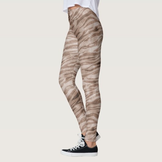 Brown Zebra Print Leggings (Links)