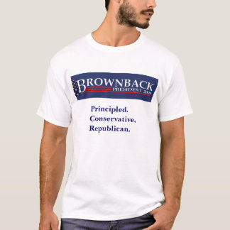 BROWNBACK POUR le PRÉSIDENT T-shirt