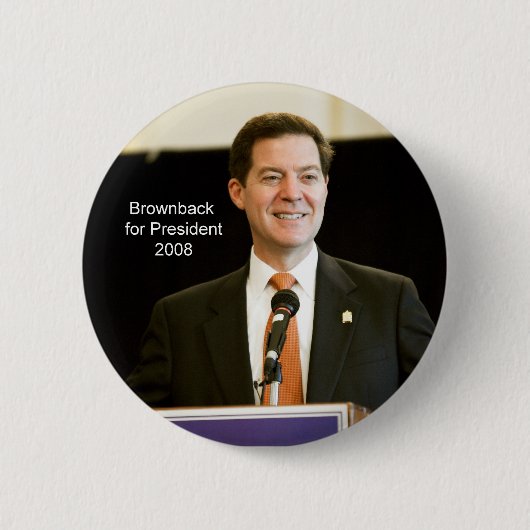 Brownback voor President Button (Voorkant)
