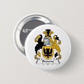 Browne Family Crest Ronde Button 5,7 Cm (Voorkant /achterkant)