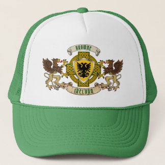 Browne Ierse Schild/Griffins Gepersonaliseerd Trucker Pet