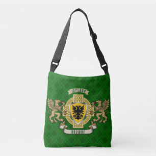 Browne Irish Shield & Celtic Cross Crossbody Tas