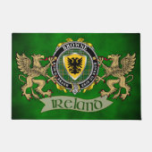 Browne Irish Shield & Griffin gepersonaliseerd Deurmat (Voorkant)