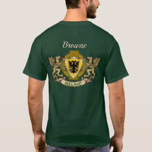 Browne Irish Shield & Griffins Persoonlijk T-shirt