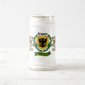 Browne Irish Shield Personalized Bierpul (Center)