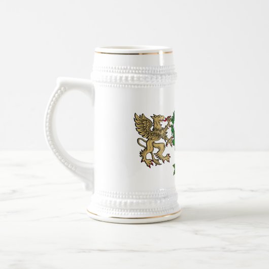 Browne Irish Shield Personalized Bierpul (Links)