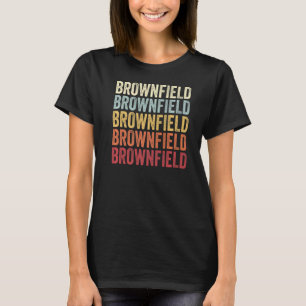 Brownfield Texas Brownfield TX Retro tekst T-shirt