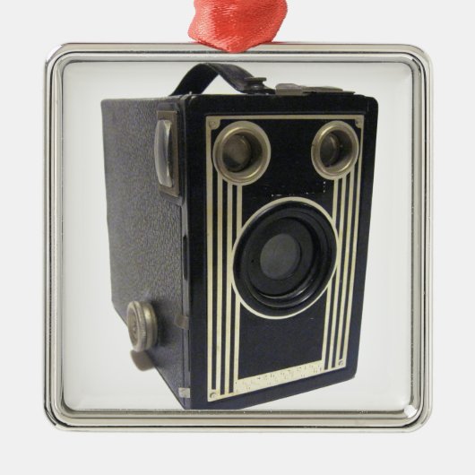 Brownie Antiek Camera Metal Ornament (Voorkant)