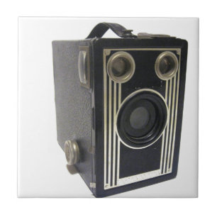 Brownie Antieke Camera Tegeltje