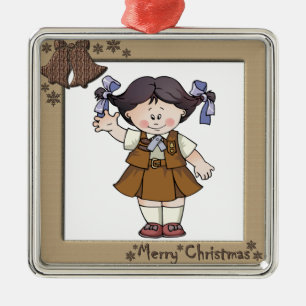 Brownie Black Hair Lijst Bells Metalen Ornament