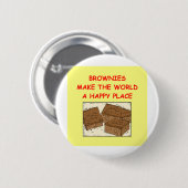 brownie brownies ronde button 5,7 cm (Voorkant /achterkant)