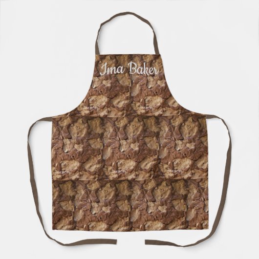 BROWNIE-COOKIE PRINT APRON SCHORT (Voorkant)