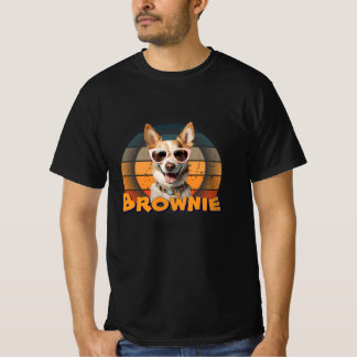 Brownie de koele hond - Retro zonnebril Pup T-shirt