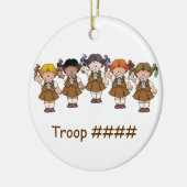 Brownie Group Keramisch Ornament (Links)