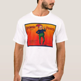 Brownie Pear-label T-shirt