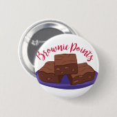 Brownie Points Ronde Button 5,7 Cm (Voorkant /achterkant)