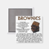 Brownie Recept Magneet (Voorkant / Achterkant)