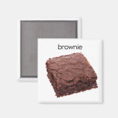 Brownie Refrligerator Magnet Magneet (Voorkant / Achterkant)