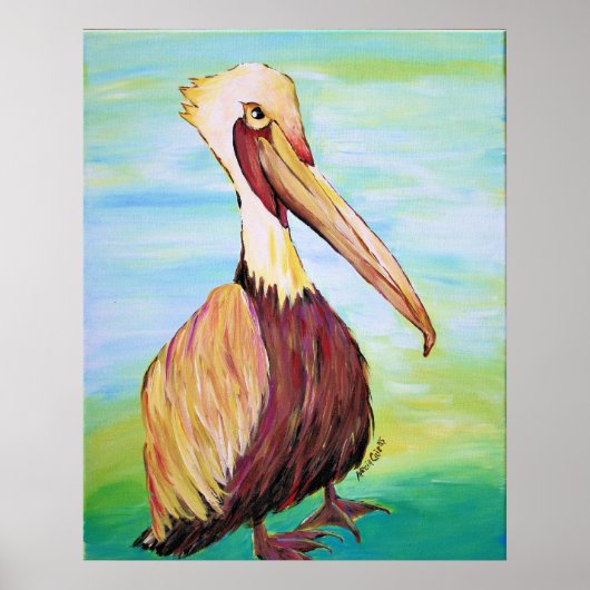 Brownie the Pelican Poster (Voorkant)