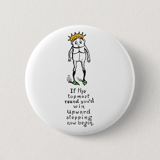 Brownie wint de Kroon Ronde Button 5,7 Cm (Voorkant)