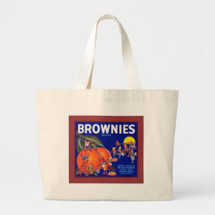 Brownies Brand California Sinaasappels Grote Tote Bag