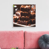 Brownies Canvas Afdruk (Insitu (Woonkamer))