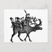 Brownies die Reindeer gebruiken Briefkaart (Voorkant)