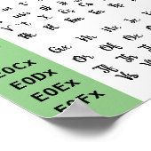 Brownies Font Ligatures Poster (Coin)