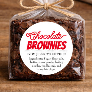 Brownies Op Maat Thuisgemaakt label CK009brrd