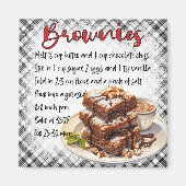 Brownies Recipe Magneet (Voorkant)
