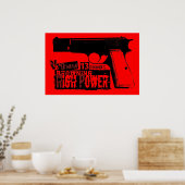Browning Hi-Power Poster (Keuken)