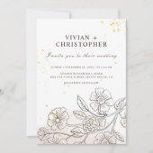 Browning op liefde bruiloft uitnodiging (Voorkant)