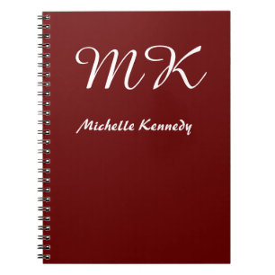 Brownish Red Modern Professional Creative Notitieboek