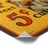 Brown's Mule kauwen Tabak Advertentie Poster (Hoek)