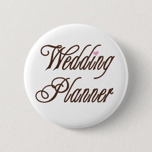 Browns van de classy van de Wedding Planner Ronde Button 5,7 Cm