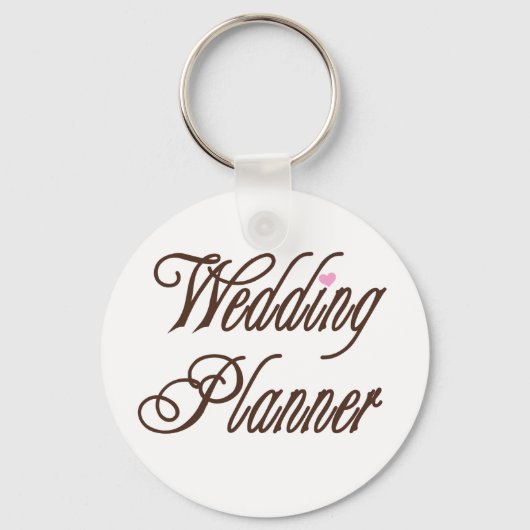 Browns van de classy van de Wedding Planner Sleutelhanger (Voorkant)